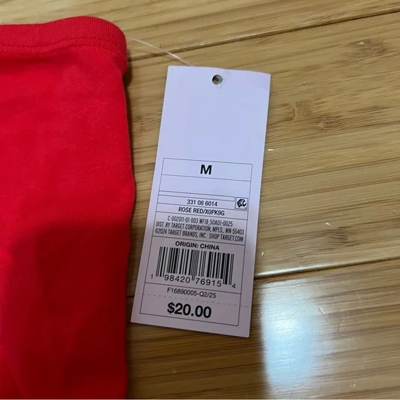 NWT wild fable Strapless Rose Red Bubble-Hem Babydoll Mini Dress- Size Medium - Picture 7 of 9